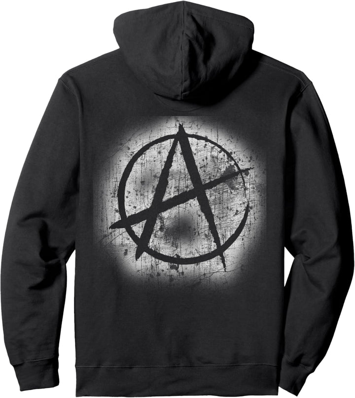 Anarchy Symbol Design Graffiti Sprühfarbe, Anarchismus Pullover Hoodie