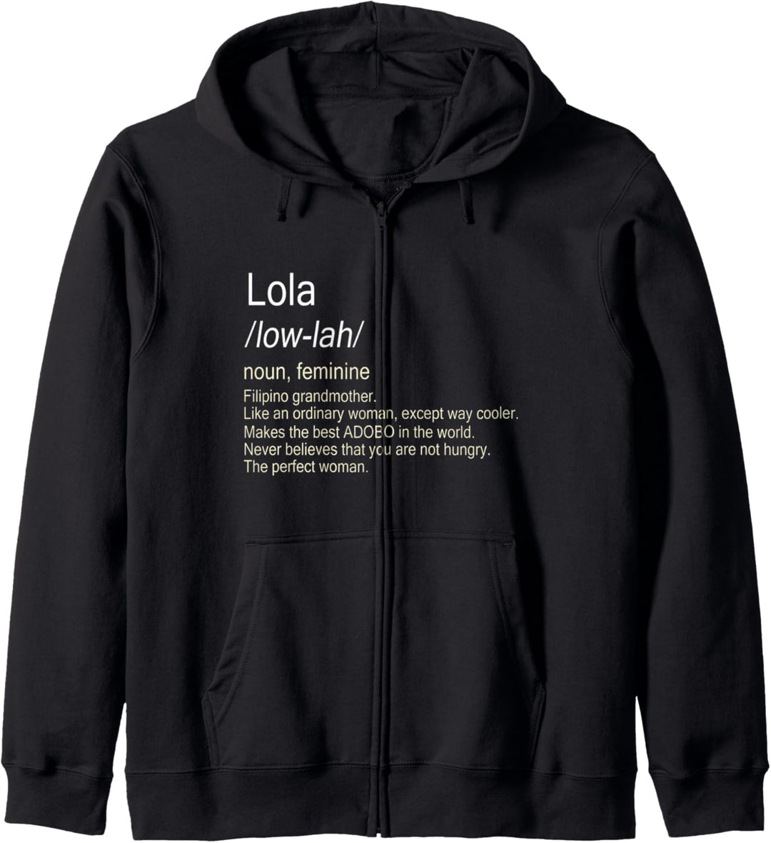 Lola Filipino Oma Definition Kapuzenjacke