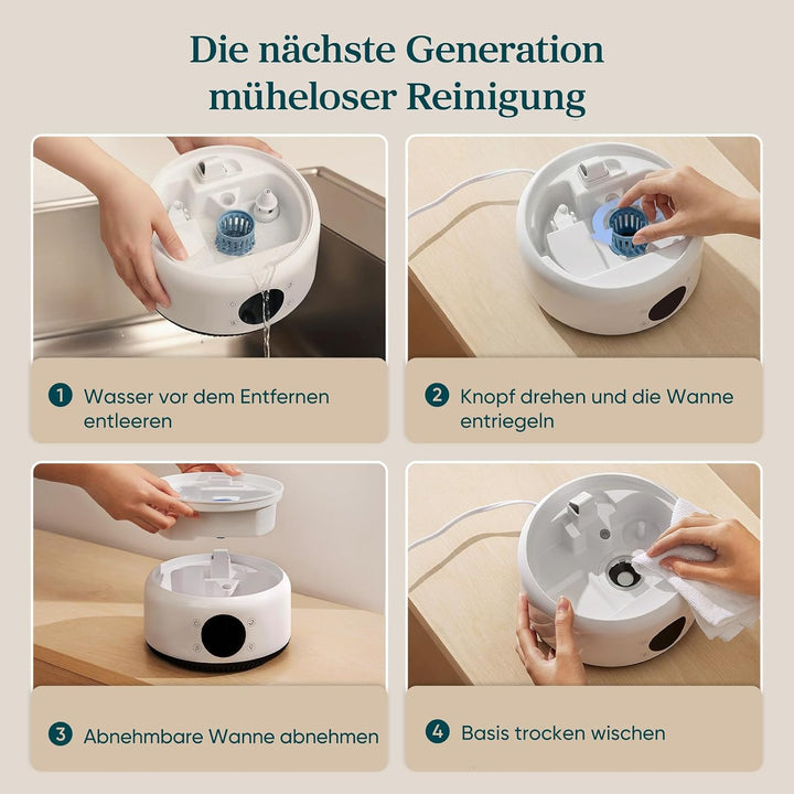 Levoit Smart Luftbefeuchter Schlafzimmer, 4,2 L Top-Fill, Kühler Nebel | leicht zu reinigen, 21 dB H