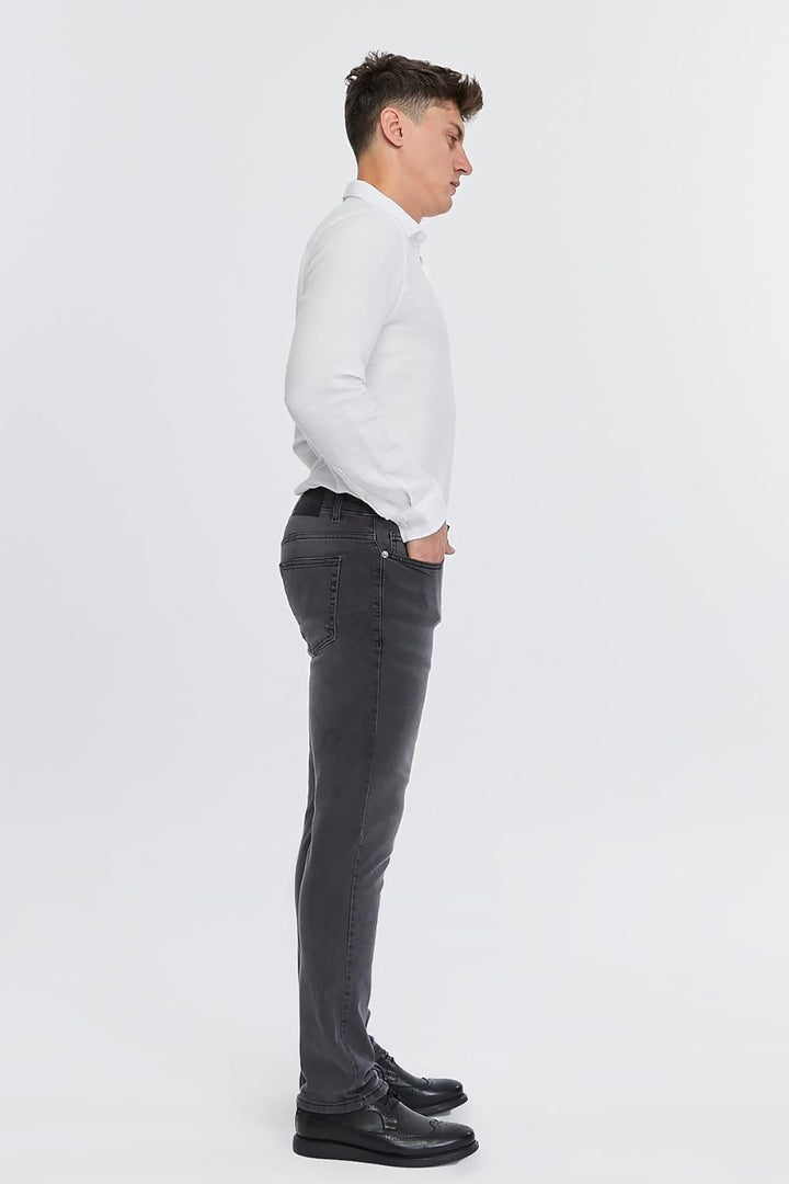 Herren Jeans Regular Fit, Stretch Jeanshose, Herren High Waist, Straight Cut, Basic Washed, Männer H