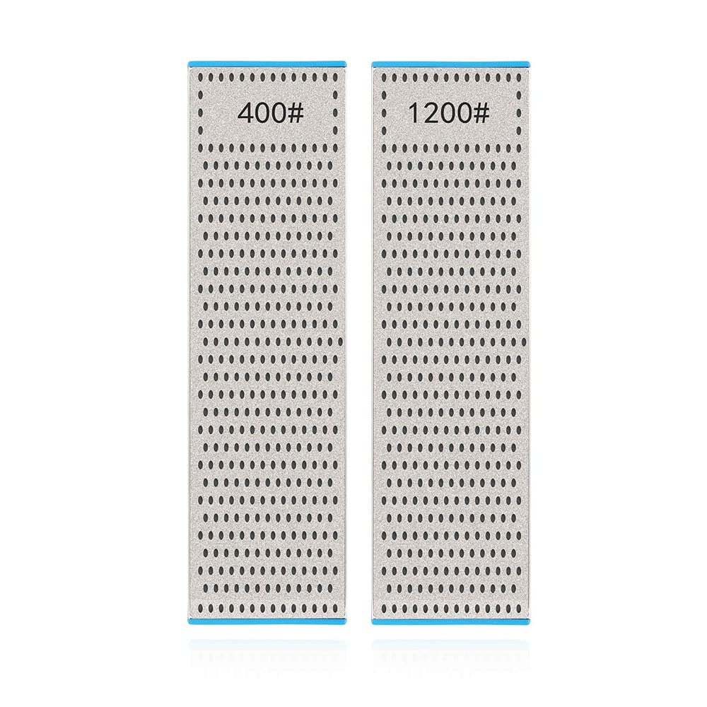 QZATACAEN Diamond Flattening Stone Lapping Plate Double Sided (400 & 1200) Grit Diamond Sharpening P