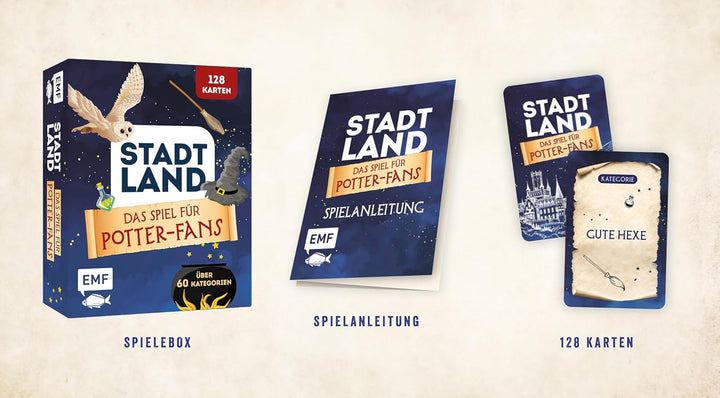 Kartenspiel: Stadt, Land, ... Das inoffizielle Spiel für Harry Potter-Fans mit 128 Karten: Der Spiel