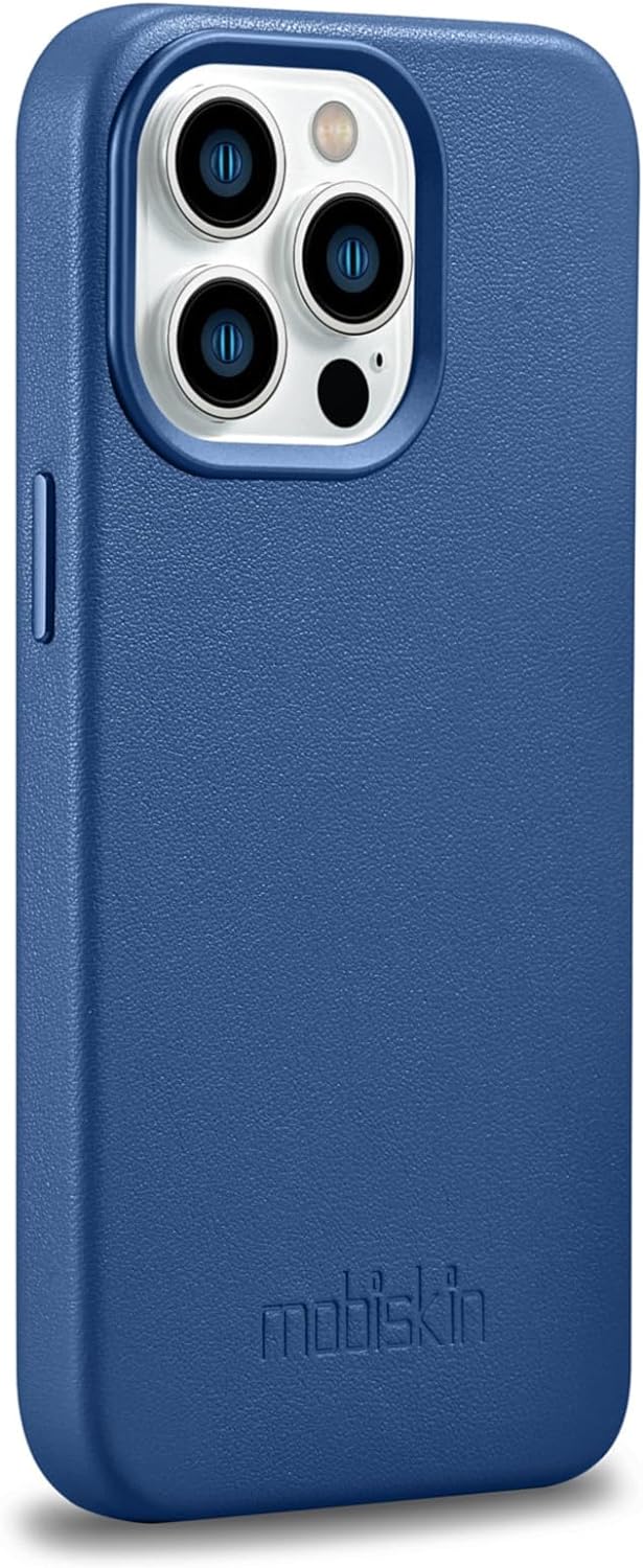 Mobiskin Hülle kompatibel mit Apple iPhone 14 PRO (6,1 Zoll), Handyhülle mit echtem Leder, Case, Sch