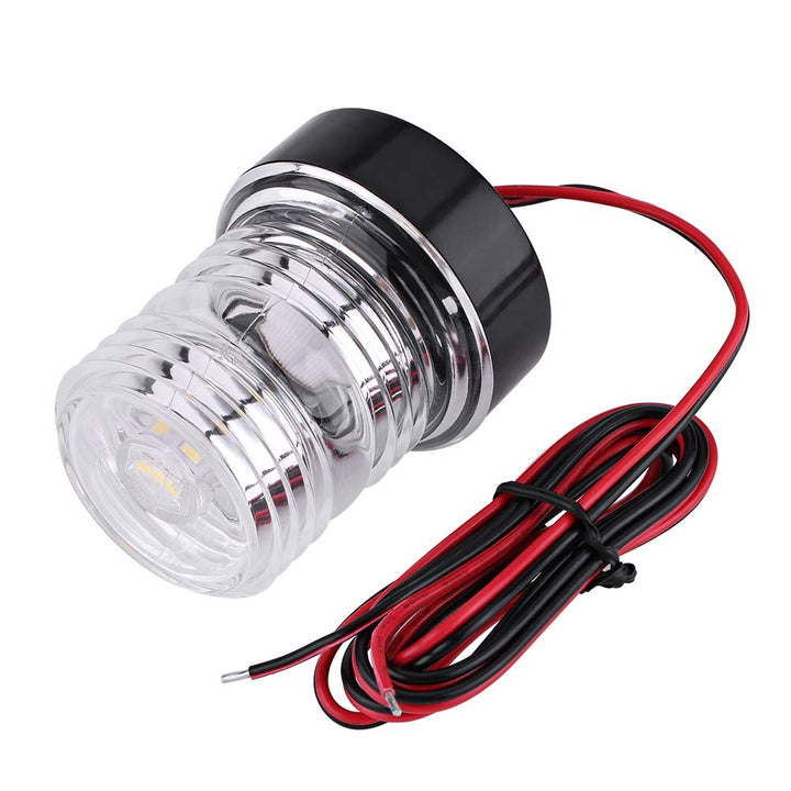 Bediffer 12V weisses LED-Ankerlicht von Marine Boat Yacht Navigation mit rundum weissem 360 ° weisse
