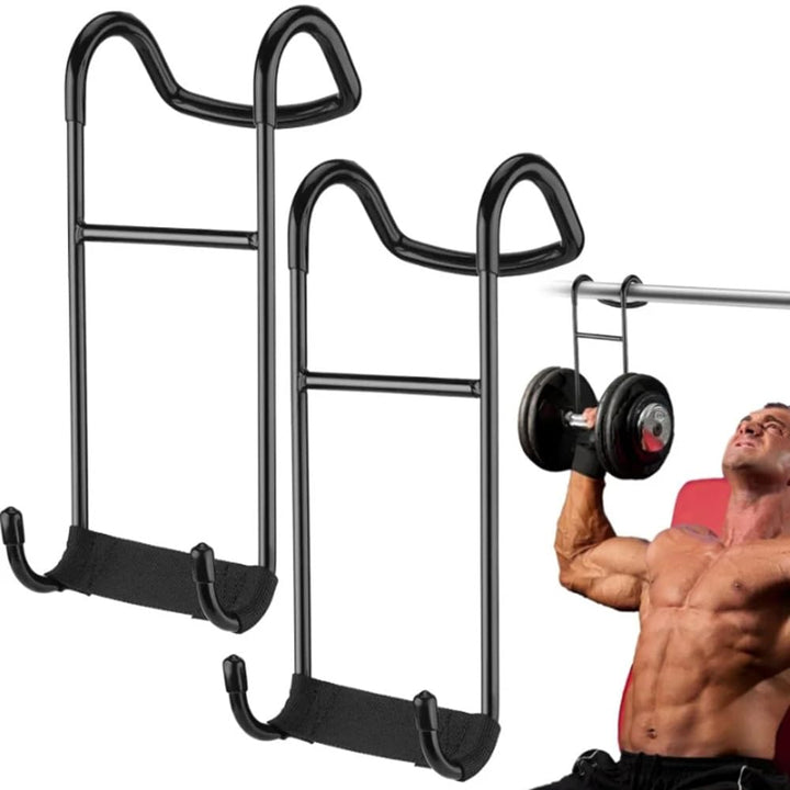 2 Stück Dumbbell Spotter Haken für die Langhantel, Hantel Spotter Haken, 110KG Tragfähigkeit, Langha