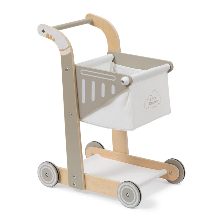 Einkaufswagen SHOPPY aus Holz für Kinder (Schlamm), Schlamm