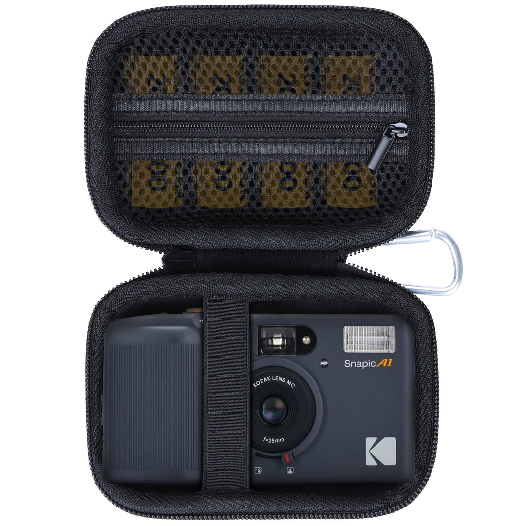 Hart Schutz Hülle Etui Tasche für Kodak Snapic A1 35-mm-Filmkamera (Schwarz), Schwarz