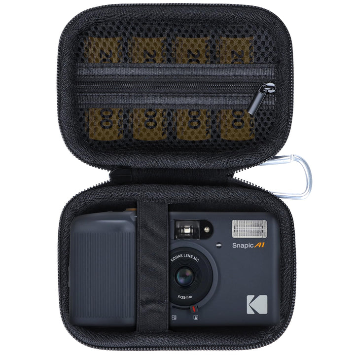 Hart Schutz Hülle Etui Tasche für Kodak Snapic A1 35-mm-Filmkamera (Schwarz), Schwarz