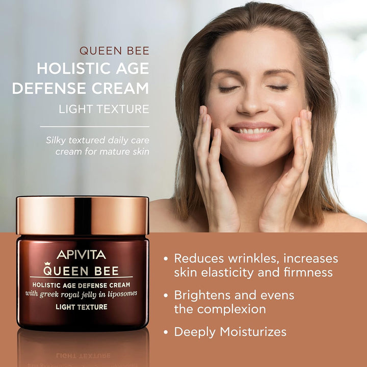 Apivita Queen Bee Light Texture Cream 50 Ml, Almond