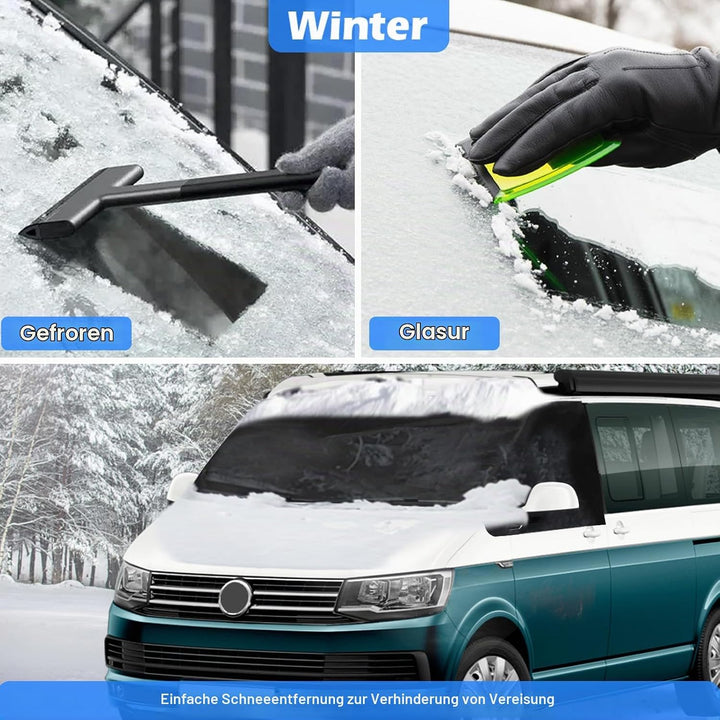Auto Windschutzscheiben Abdeckung Ersatz für VW T5, 600D Luxus Frontscheiben Sonnenschutz, 100% Verd
