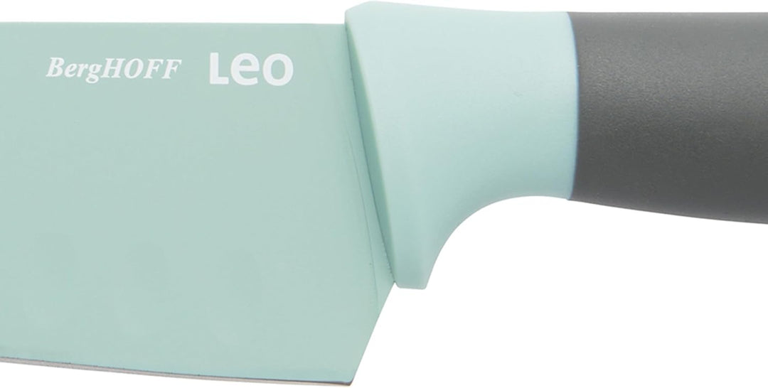 BergHoff Santokumesser 17 cm - Leo (Küchenmesser grün, Messer mit Antihaftbeschichtung, inkl. Klinge