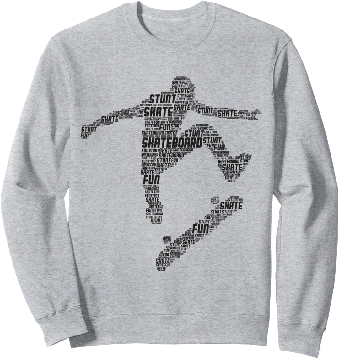 Skateboard Stunt Retro Skater Jungen Kinder Männer Sweatshirt