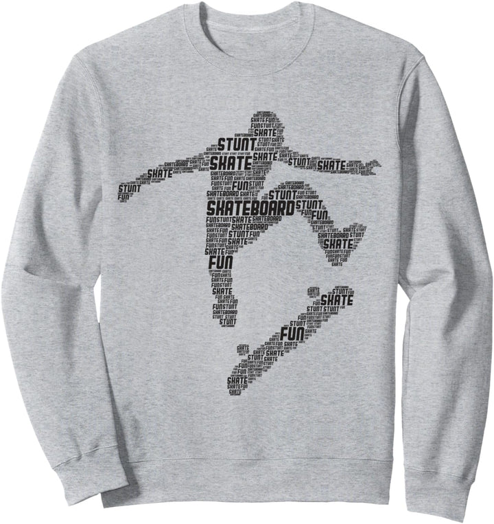 Skateboard Stunt Retro Skater Jungen Kinder Männer Sweatshirt