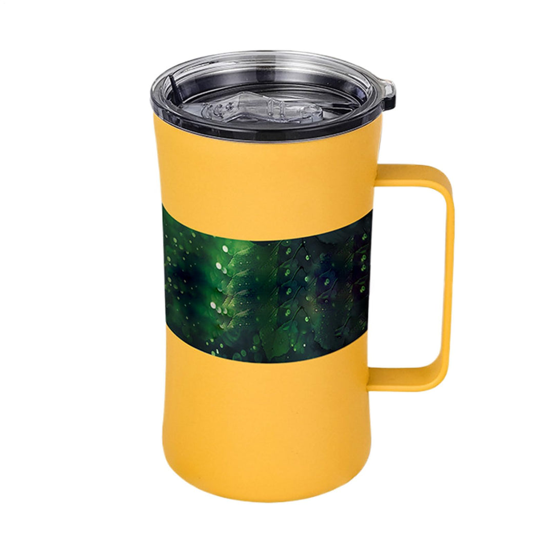 Generisch Isolierbecher Mit Griff | Tragbarer Trinkbecher Mit Deckel | Spritzwassergeschützter Isoli