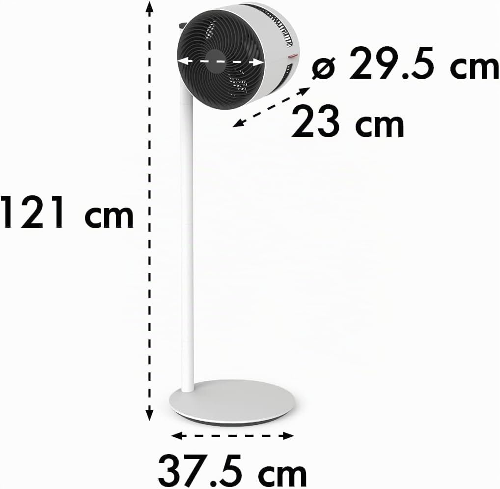 BONECO Air Shower Ventilator F230 – höhenverstellbarer Standventilator mit 4 Leistungsstufen – kippb