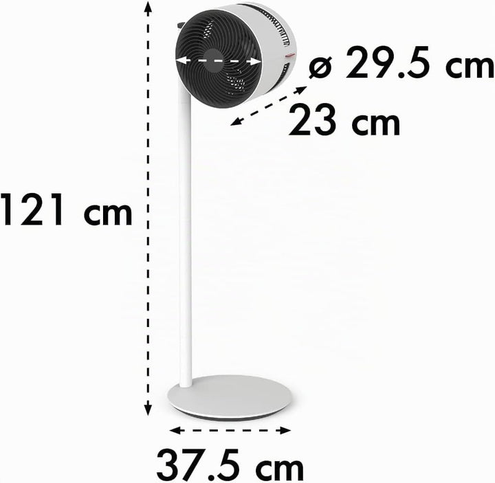 BONECO Air Shower Ventilator F230 – höhenverstellbarer Standventilator mit 4 Leistungsstufen – kippb