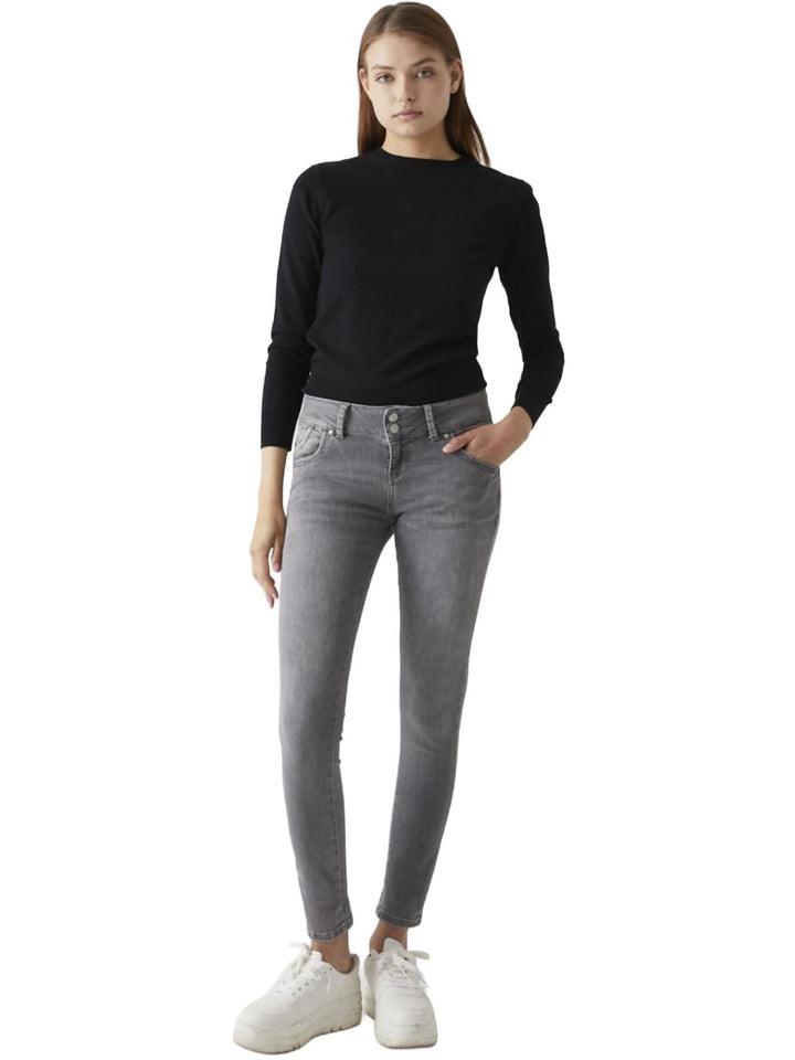 LTB Damen Jeans Molly M Super Slim Fit - Blau - Juana Wash W24-W34 Stretch 24W / 34L Nina Wash 53393
