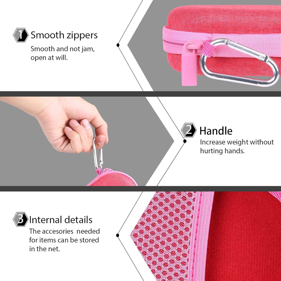 co2CREA Case Harte Reiseschutzhülle Etui Tasche für Logitech Pebble Mouse 2 M350s /M350 Pebble/Logit