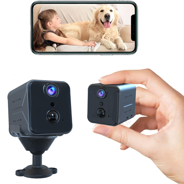 javiscam Mini Kamera, Full HD Überwachungskamera, Kamera Überwachung Innen, Mini Kamera Live Übertra