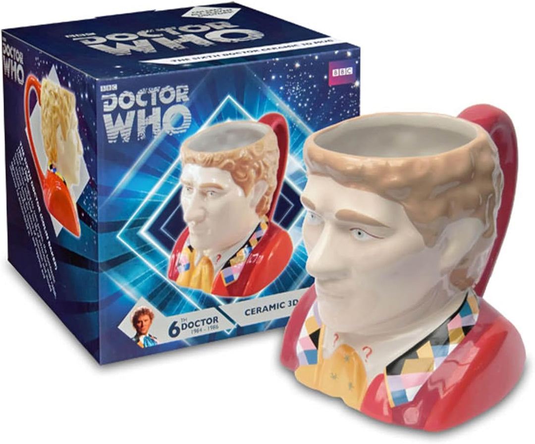 Doctor WHO Sixth Doctor Collectors Ceramic 3D Mug (DR201)