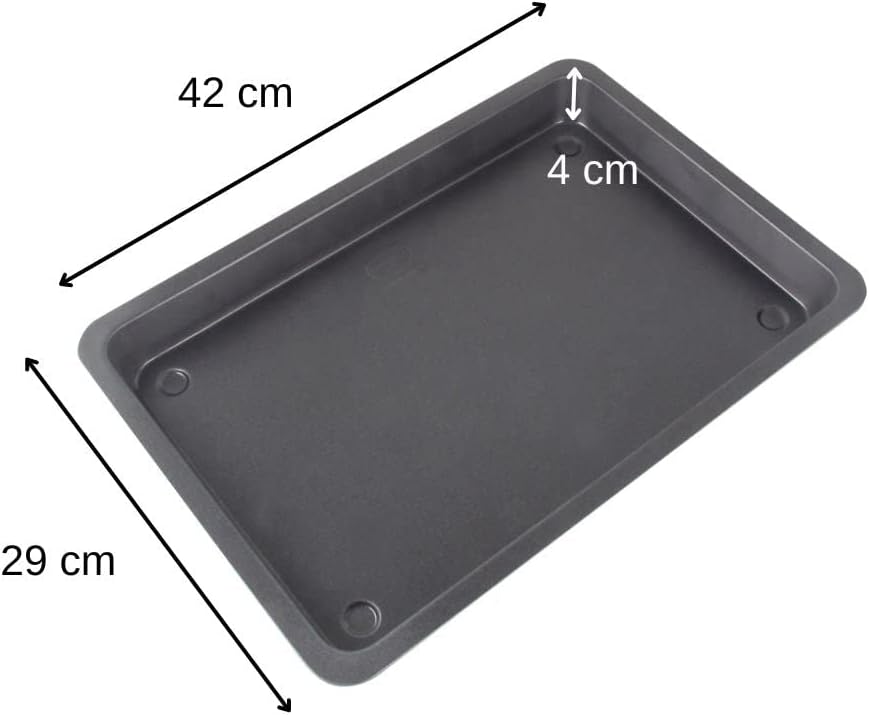 Dr. Oetker Rechteckige Springform mit Servierboden 38 x 25 cm Back-Idee & Backblech mit extra hohem