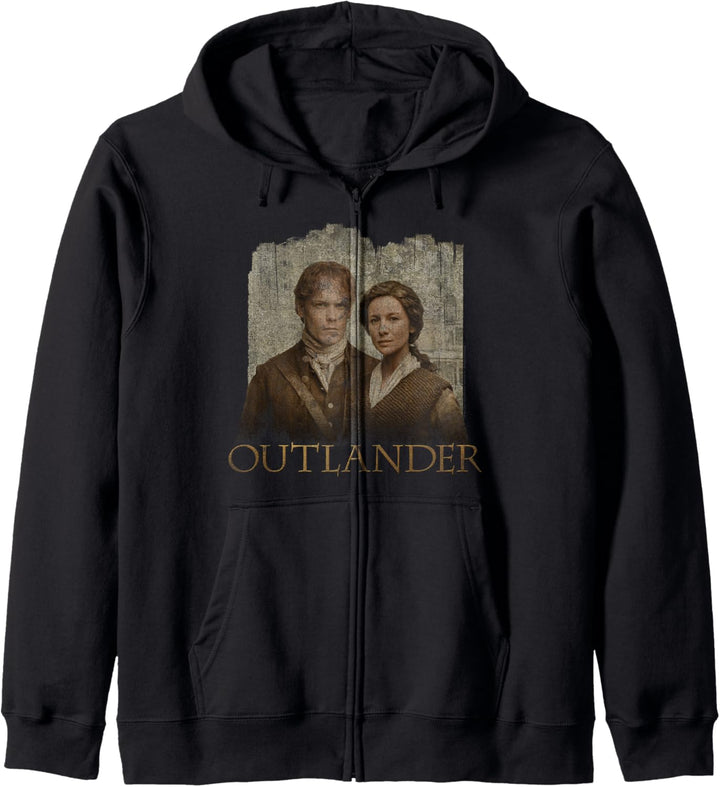 Outlander Sepia Poster Kapuzenjacke