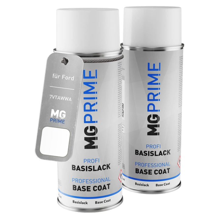MG PRIME Lack Spraydosen für Ford 7VTAWWA / PN3GZ0 / H Frozen White Solid | Frost Weiss, Autolack, S
