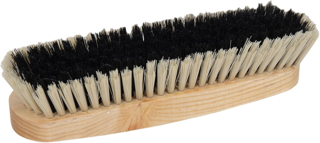 Cofan Reinigungsbürste Kleiderbürste, weiche und robuste PVC-Fasern, ergonomischer Holzgriff, geeign