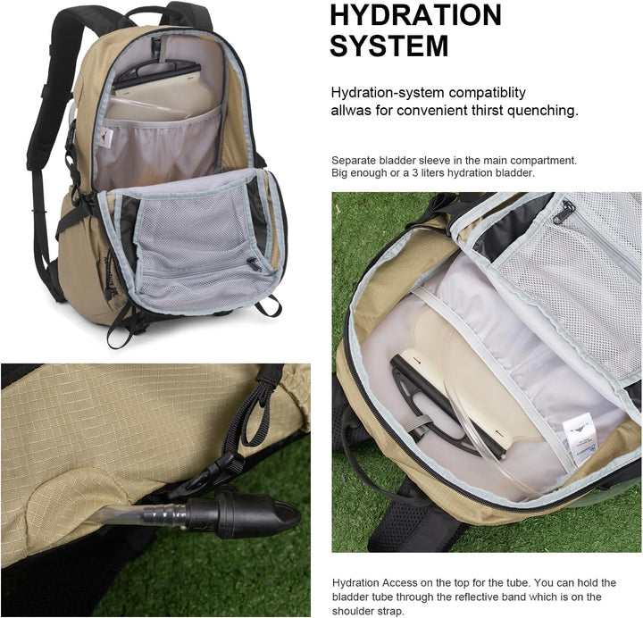 Mountaintop 30L/40L Wanderrucksack Herren Damen Daypack für Alltag und Outdoor, Tageswanderungen und