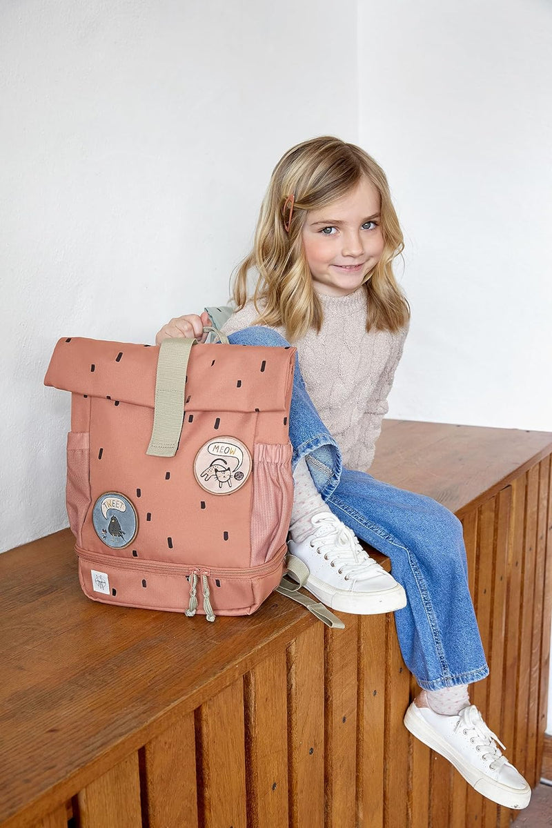 LÄSSIG Kindergartenrucksack Kinderrucksack Rolltop mit Brustgurt wasserabweisend, 11 Liter/Mini Roll