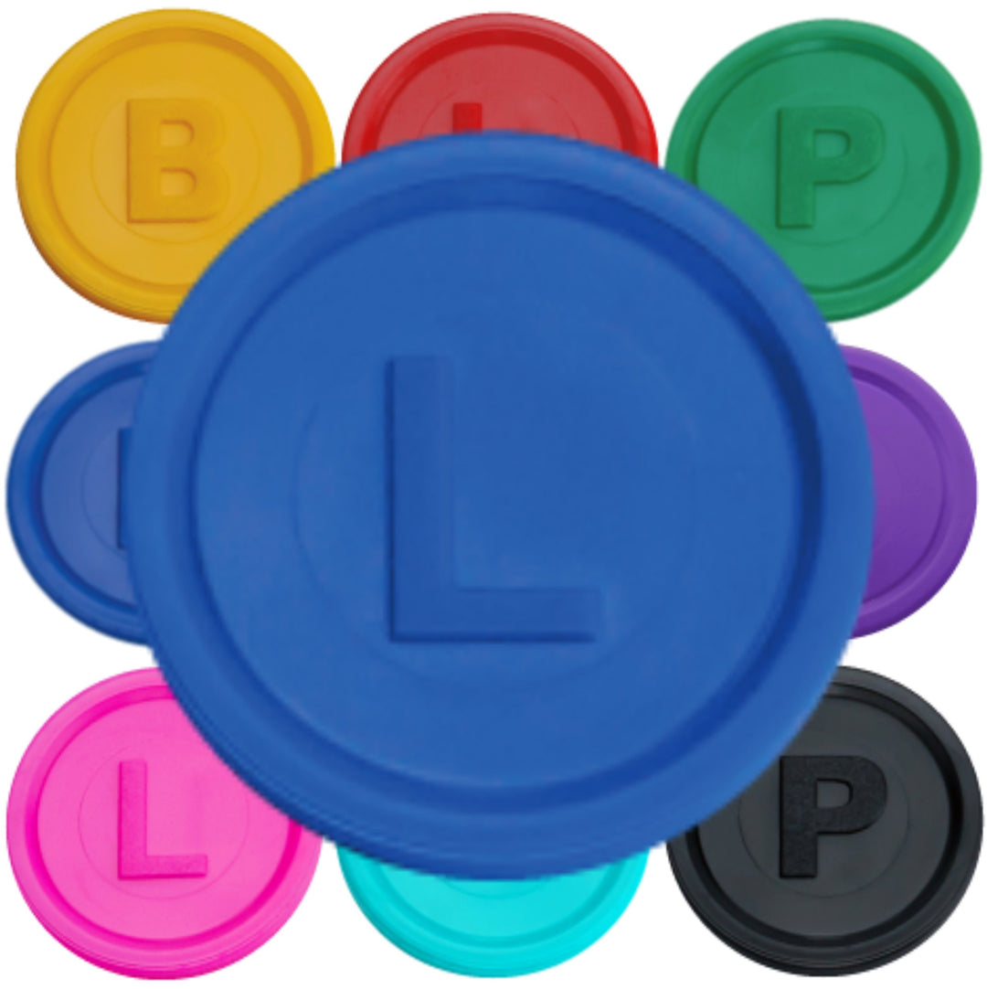 SCHWABMARKEN 500 Pfandmarken, Chips, Token Farbe Blau L, Blau L