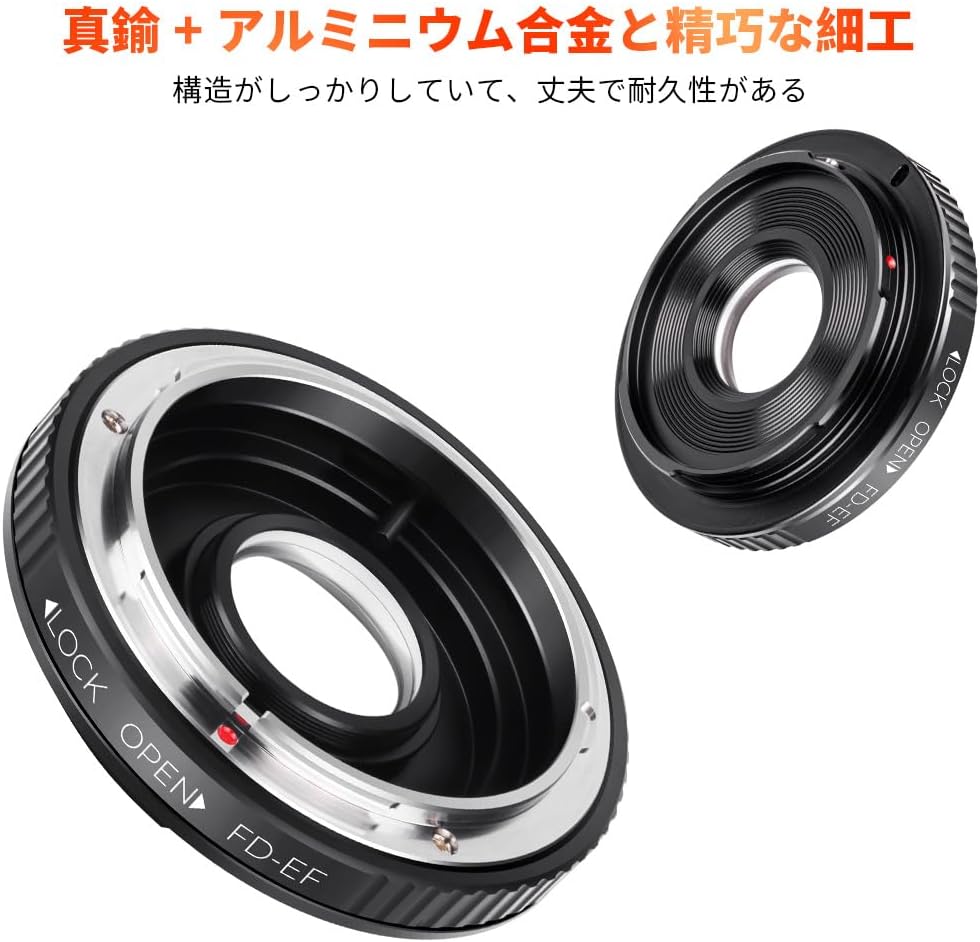 K&F Concept FD-EOS Objektivadapter Adapter Canon Objektiv Adapterring für Canon FD FL Objektiv an Ca