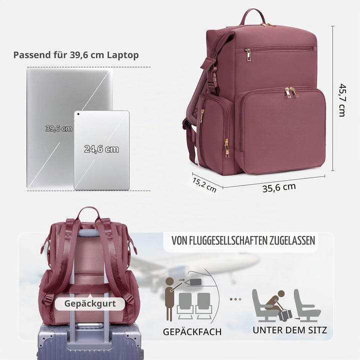 CEI-CEI Baby Wickeltasche/Rucksack mit Isolierter Flaschentasche, Wasserdichtes Neoprengewebe, Wicke