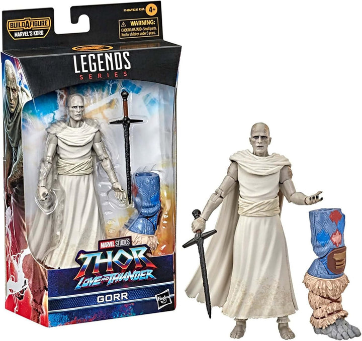 Marvel Hasbro Legends Thor: Love and Thunder 15 cm grosse Gorr Action-Figur zum Sammeln, 3 Accessoir