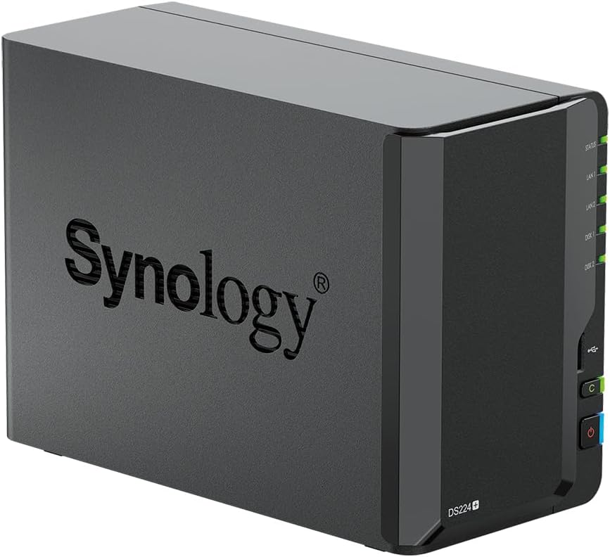 Synology DS224+ 2GB Syno NAS 4TB (2x 2TB) Seagate IronWolf, montiert und getestet mit DSM SE install