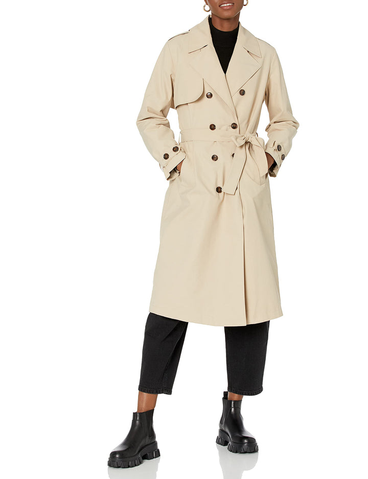 The Drop Noa Trenchcoat für Damen XS Hummus, XS Hummus