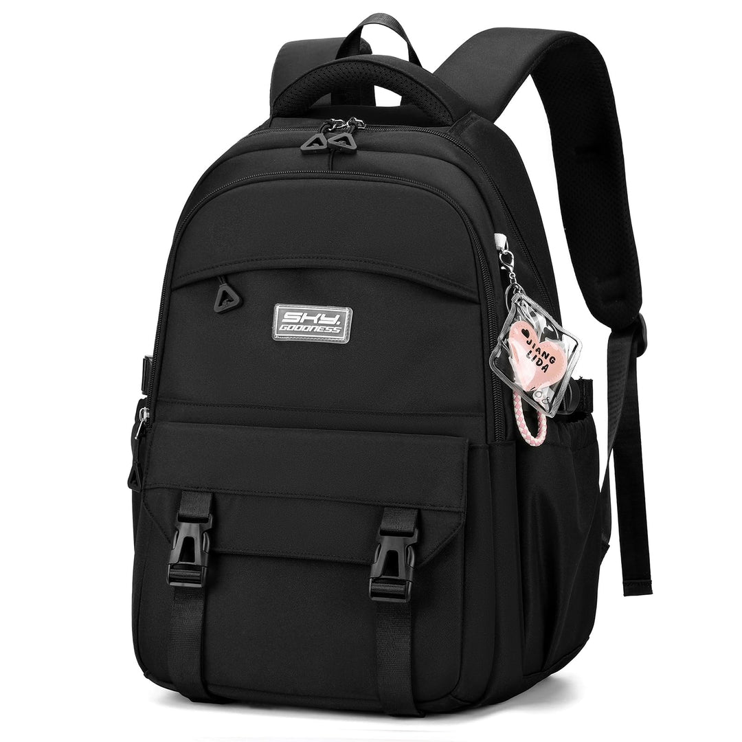 JANSBEN Wasserdichter Schulrucksack für Mädchen & Jungen, Mehrfachfach-Rucksack für Schule & Reisen,
