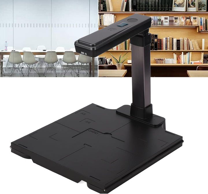 VBESTLIFE Dokumentenkamera, Buchscanner Overhead-Scanner HD 5MP Tragbare USB-Doc-Cam, A4-Fanggrösse