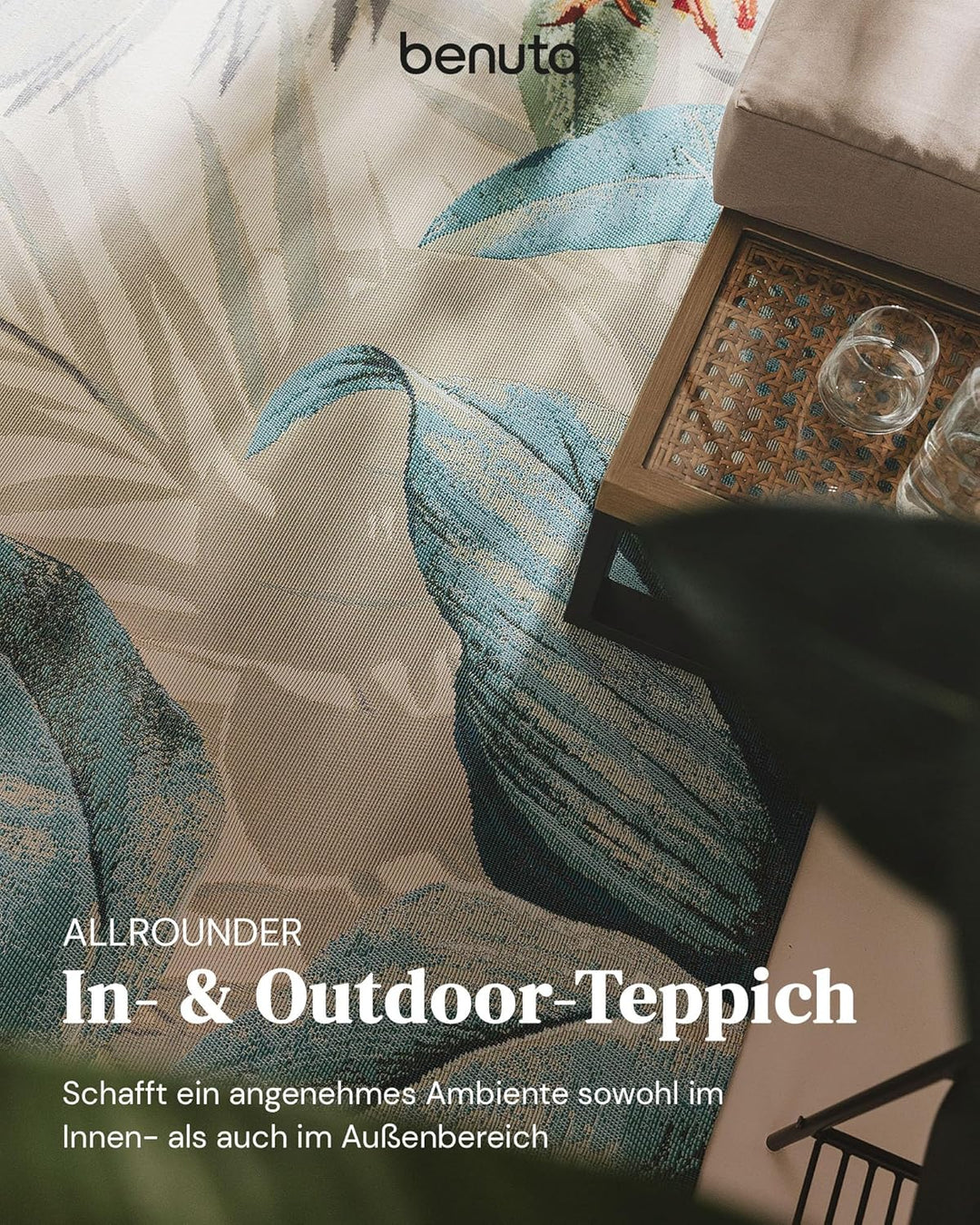 benuta In- & Outdoor-Teppich Artis Multicolor 80x165 cm 80x165 cm Multicolor, 80x165 cm Multicolor