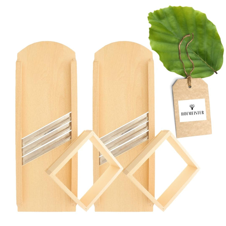 2x HOFMEISTER® Krauthobel, 55 cm, sicheres Schneiden von Krautköpfen & Gemüse dank beweglichem Schli