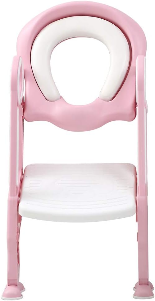 Toilettensitz Kinder mit Treppe, Kinder Toilettensitz Toilettentrainer, Weicher WC Sitz, Faltbar Kin