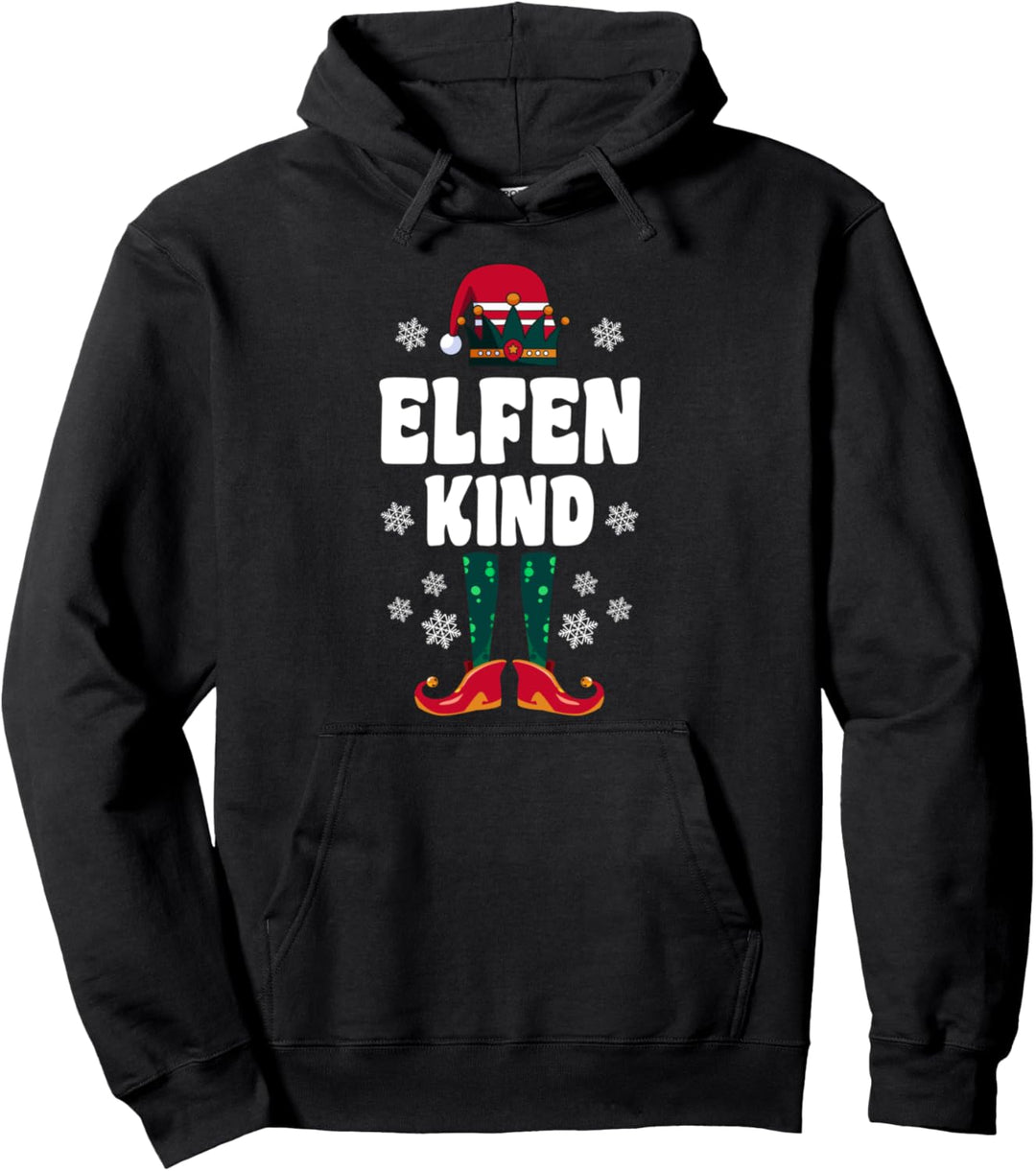 Elfen Kind Familien Weihnachts Outfit Weihnachtself Pullover Hoodie