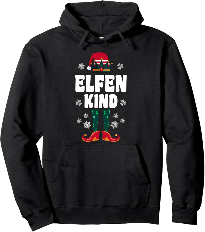 Elfen Kind Familien Weihnachts Outfit Weihnachtself Pullover Hoodie