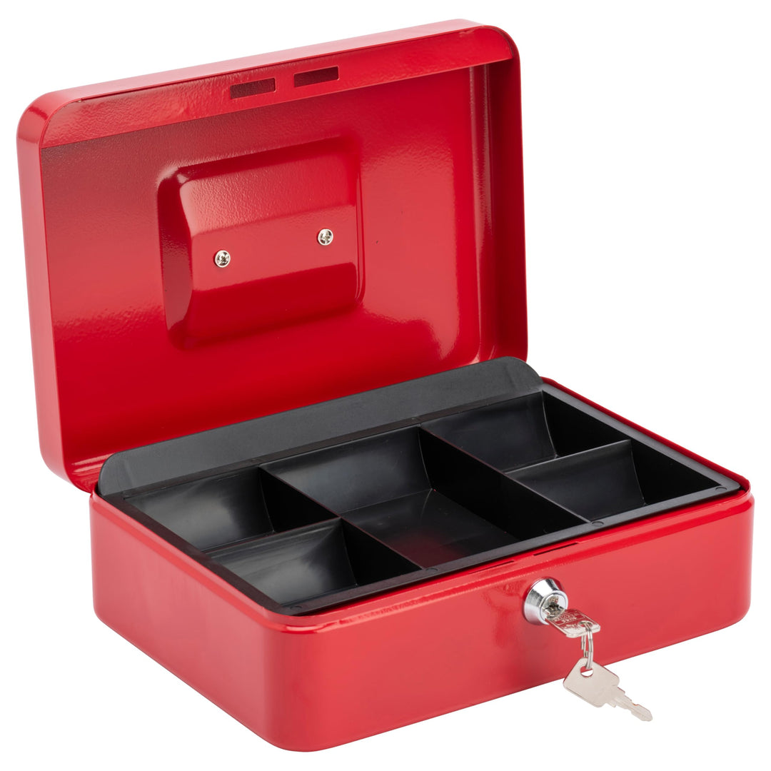 Burg-Wächter CB03R Geld 5025 Geldkassette, rot, 25,4 cm (10 Zoll) 25,4 cm (10 Zoll) Rot, 25,4 cm (10