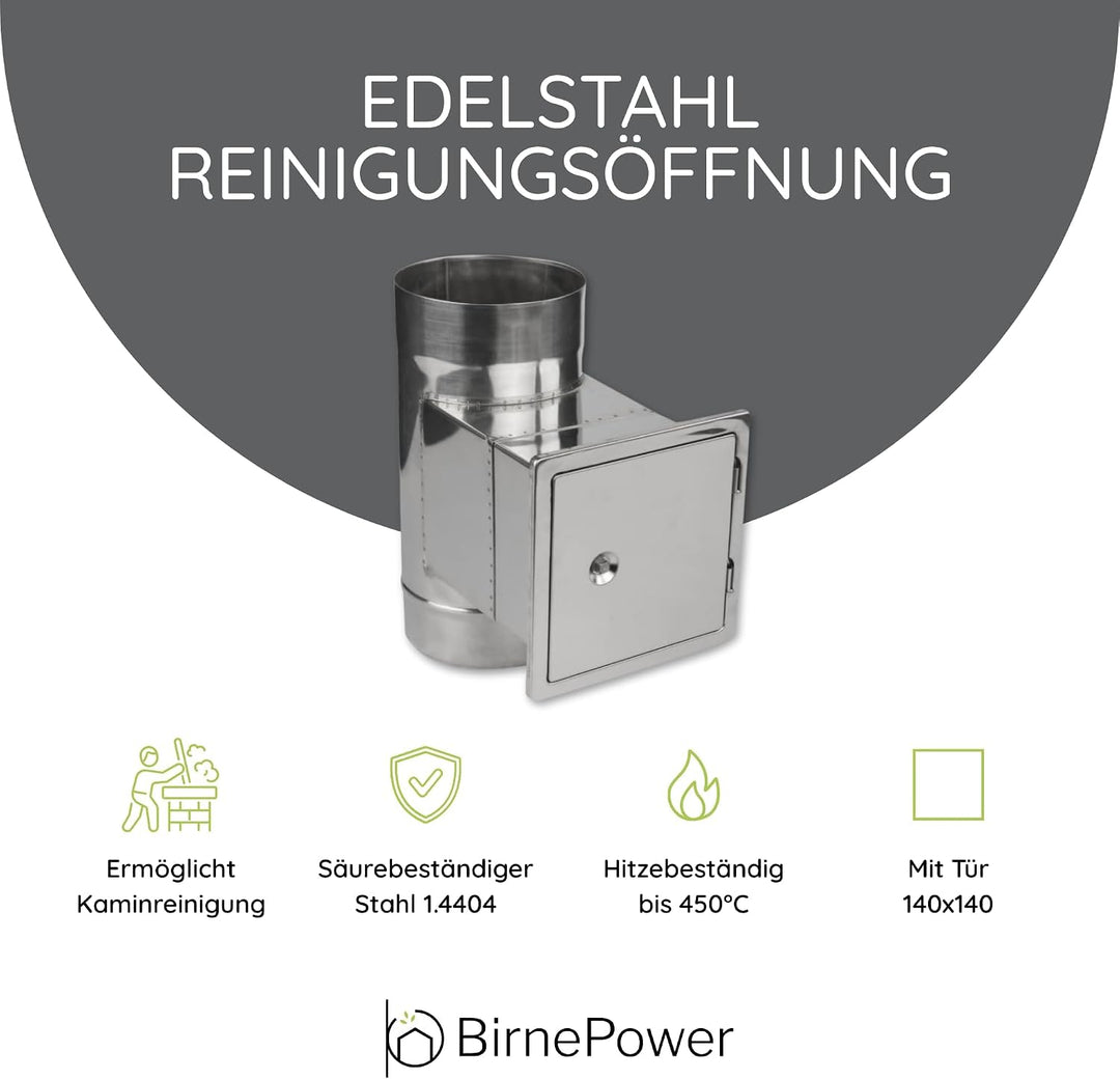 Edelstahl Ofenrohr Kaminrohr Abgaselemente: Rohr Bogen Ofenknie T-Stück Regenhaube Rauchrohr Schorns