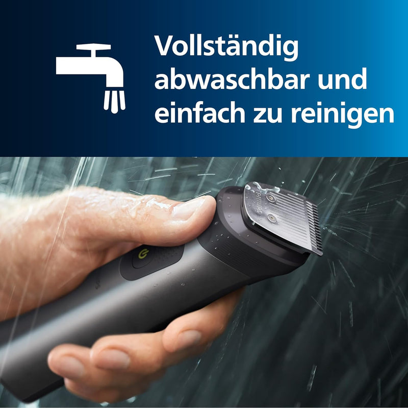 Philips Multigroom Series 7000, All-in-One-Trimmer, 15-in-1 Barttrimmer und Haarschneider für Gesich