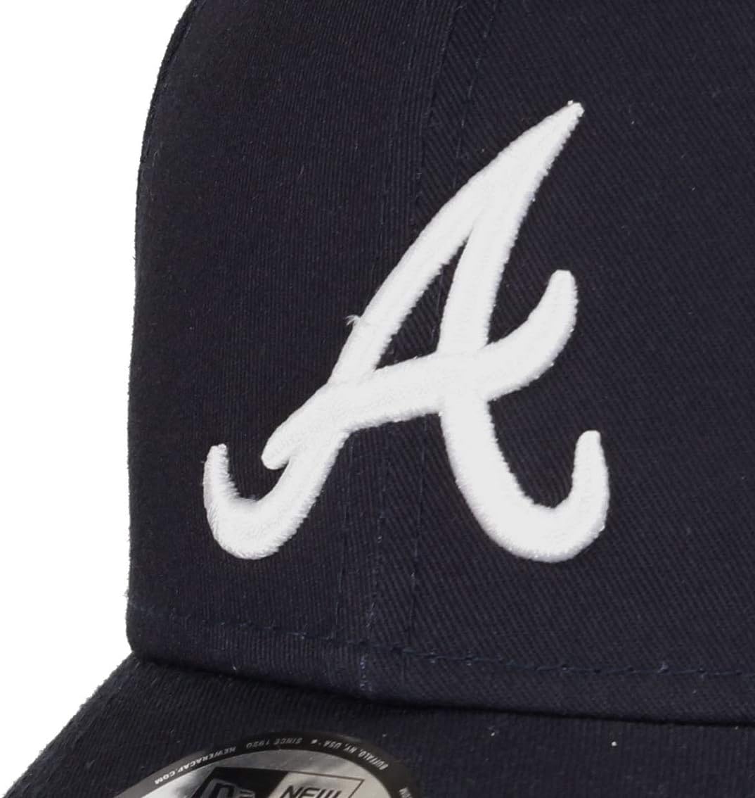 New Era MLB Cap verstellbar Basecap 9forty Baseball Kappe NY LA Rear Logo Einheitsgrösse Atlanta-Nav