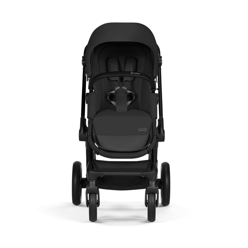 CYBEX Gold Kinderwagen EOS Lux 2-in-1, Reisesystem, Ab Geburt bis 22 kg (ca. 4 Jahre), Moon Black Lu