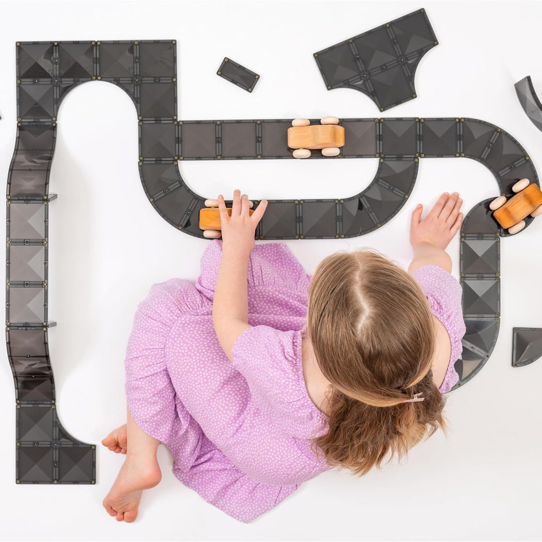 CONNETIX Magnetische Fliesen Strassen-Kreativpaket, 48 Stück