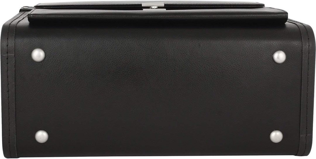 Pilotenkoffer Bowatex Aktenkoffer Business Koffer 25 L Schwarz Leder 46 x34x22cm